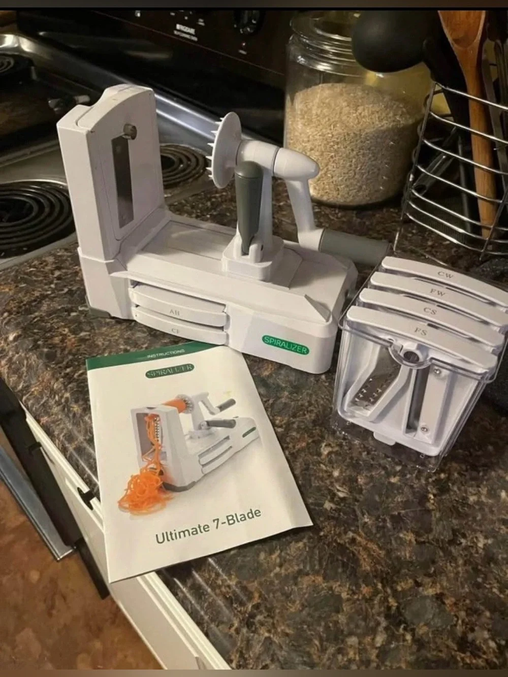 Spiralizer Ultimate 7-Blade Vegetable Spiralizer – Complete Set – Stainless Stee